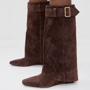 Simkhai Brown Frejya Suede Boots